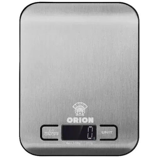 Cântar de bucătărie Orion OKSC-6015, 5 Kg, Argint