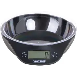Mesko MS3164, cântar de bucătărie cu castron, 5kg / 1g , gri