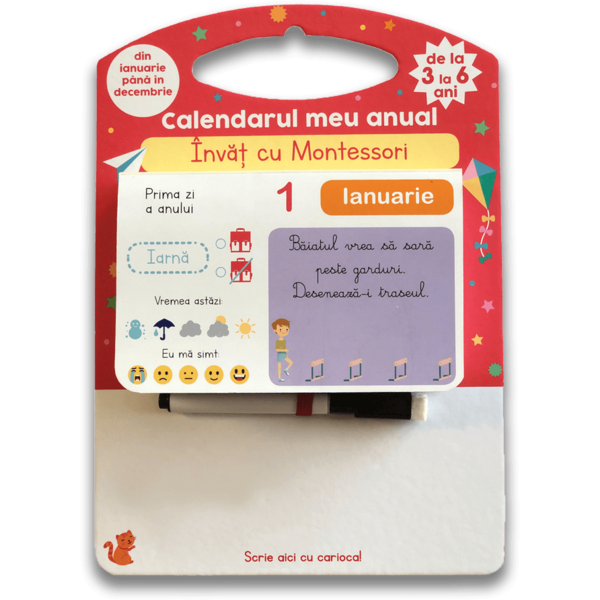 Didactica Publishing House Calendarul meu anual - Invat cu Montessori - de la 3 la 6 ani