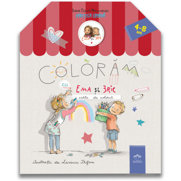 Didactica Publishing House Coloram cu Ema si Eric - Carte de colorat