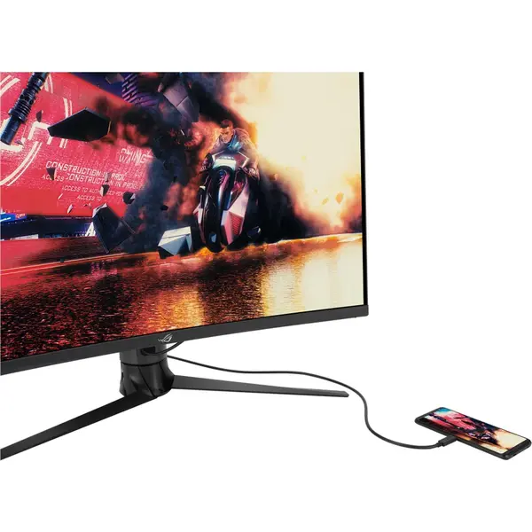Monitor Curbat Gaming LED VA ASUS ROG Strix 31.5", QHD, 170Hz, 1ms MPRT, FreeSync Premum Pro, DisplayHDR™ 400, HDMI, DP, USB Type-C, 125%(sRGB), DCI-P3 90%, XG32VC