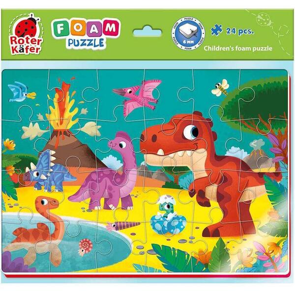 Puzzle Lumea Dinozaurilor 24 piese Roter Kafer RK6020-08