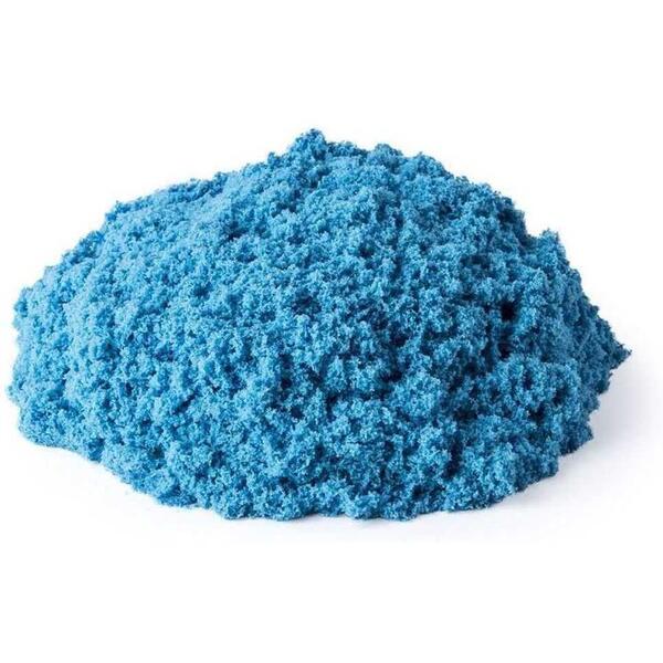 Nisip Kinetic 350g cu forme incluse Ikonka IK17681, Albastru