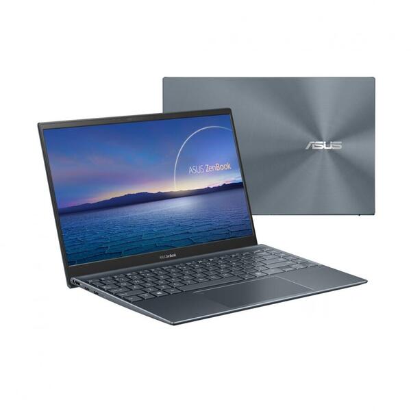 Ultrabook ASUS 14'' ZenBook 14 UX425EA, FHD, Procesor Intel® Core™ i5-1135G7 (8M Cache, up to 4.20 GHz), 16GB DDR4X, 512GB SSD, Intel Iris Xe, Win 10 Home, Pine Grey