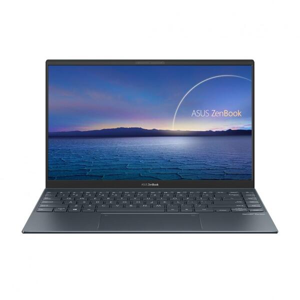Ultrabook ASUS 14'' ZenBook 14 UX425EA, FHD, Procesor Intel® Core™ i5-1135G7 (8M Cache, up to 4.20 GHz), 8GB DDR4X, 1TB SSD, Intel Iris Xe, No OS, Pine Grey