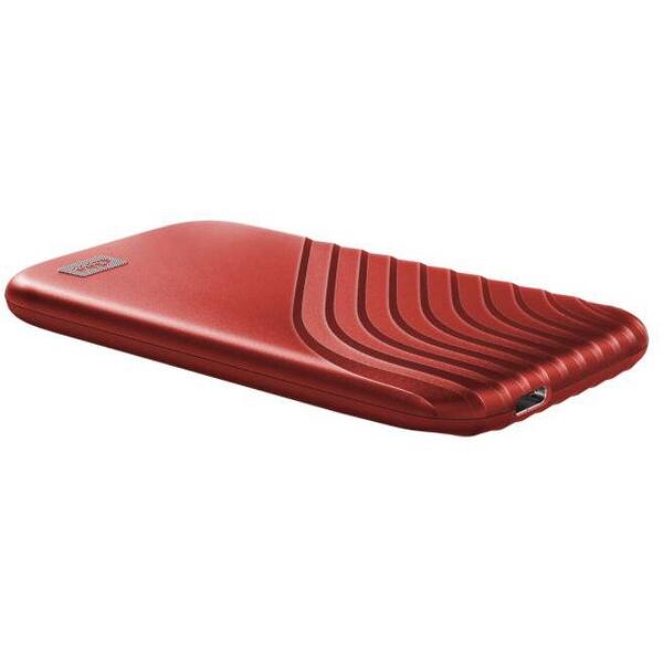 Western Digital SSD Extern WD My Passport™ 1TB, USB 3.2 Gen2 Type-C/A, NVMe, Red