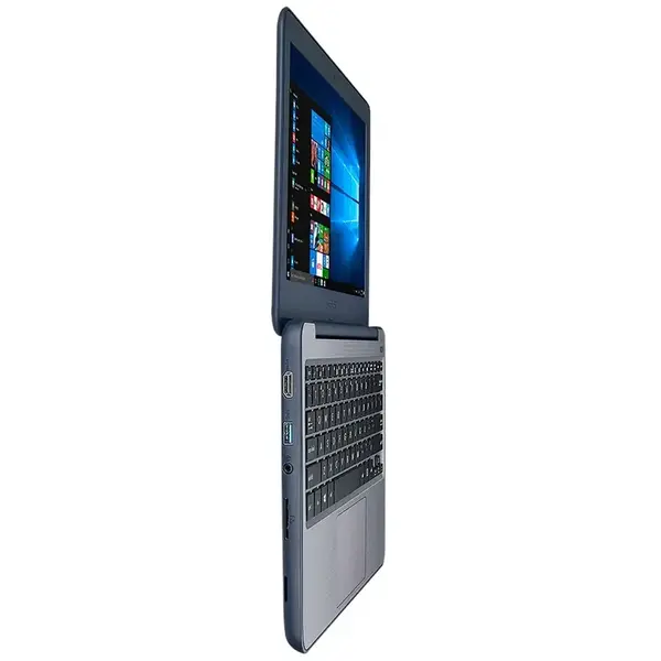 Resigilat: Laptop ASUS W202NA-GJ0031R, 11.6"HDr Intel Celeron N3350 (2M Cache, 1.1 GHz up to 2.4 GHz, 2C/2T), Intel HD Graphics 500, RAM 4GB, eMMC 64GB, no ODD,Dark Blue, Windows 10 Pro