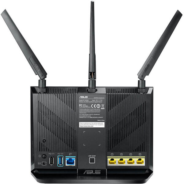 Asus Router Wireless Gigabit RT-AC86U Dual-Band AC2900