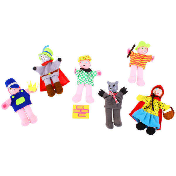 BigJigs Toys Set papusi degetar - Povestile copilariei