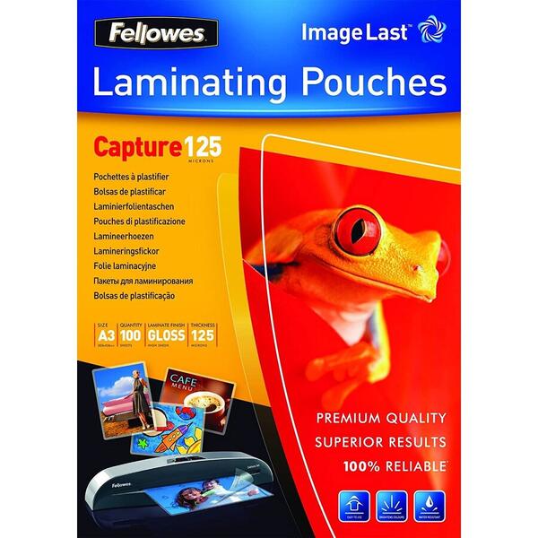 Fellowes Laminating Pouch 125 Μ, 303x426 Mm - A3, 100 Pcs