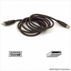 Cablu Belkin, USB 2.0 Male - USB 2.0 Female, 3m, Black