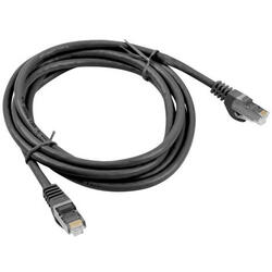 Cablu de retea din fibra optica , Lanberg , RJ45 cat.6 FTP 3m , NEGRU