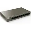 Switch desktop Gigabit Tenda TEG1109P-8-102W cu 8-Port PoE, protectie fulger 6KV, VLAN, management