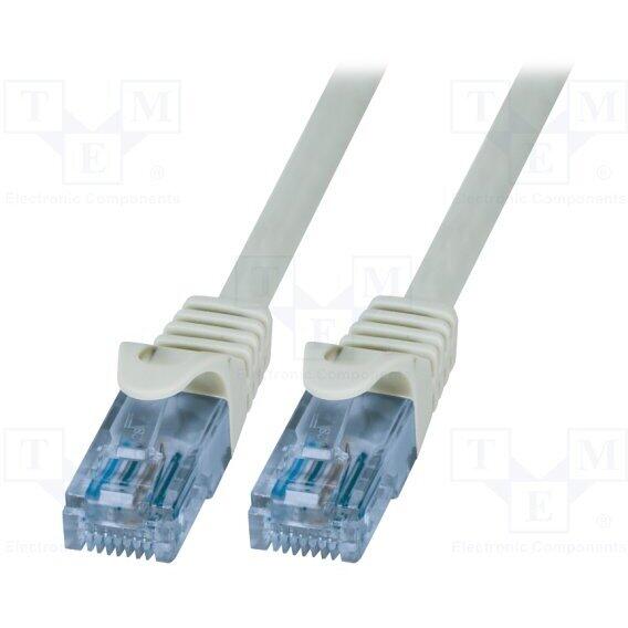 Cablu U/UTP LogiLink CP3092U, Cat.6A, Patchcord (Gri)