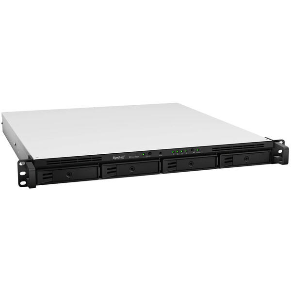 Network Attached Storage Synology 1U RackStation RS1619xs+, Procesor Intel Xeon D-1527 @2.2Ghz, 8 GB DDR4, 4-Bay, 4 x Gigabit LAN, 2 x USB 3.0, 1 x eSATA, PCIe Expansion
