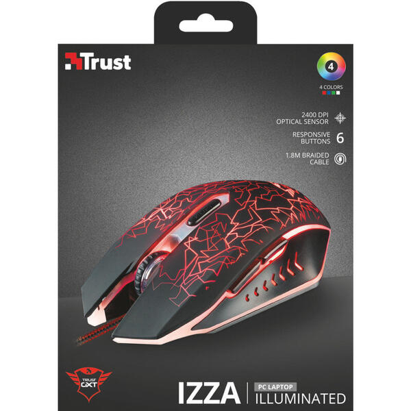 Trust GXT 105 Izza Illuminated Gam Mouse