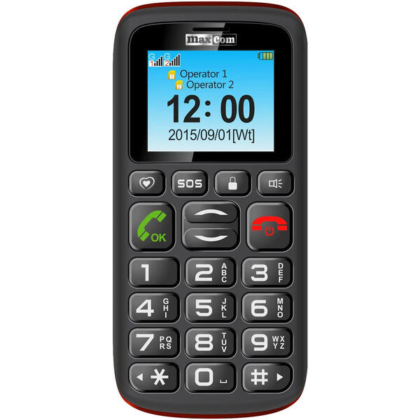 Telefon mobil MaxCom Comfort MM428, Dual Sim, Black