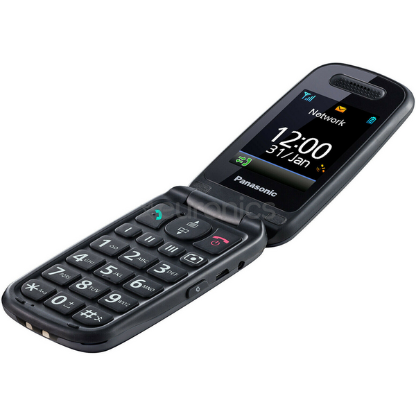 Telefon mobil, Panasonic, KX-TU466EXBE, Single SIM, Negru