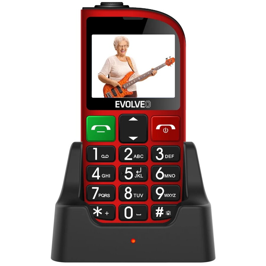Telefon mobil EVOLVEO EasyPhone EP800 pentru seniori - Taste Mari, Ecran Color, Camera Foto, 3 Butoa