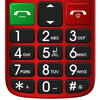 Telefon mobil EVOLVEO EasyPhone EP800 pentru seniori - Taste Mari, Ecran Color, Camera Foto, 3 Butoane Dedicate, Buton Functie SOS, Radio FM, Bluetooth, Card microSDHC, Lanterna, Stand incarcare, Rosu