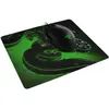 Mosue cu mousepad Gaming Razer Abysus Lite, Goliathus Mobile Construct Edition, negru
