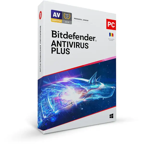 Bitdefender Antivirus Plus 1 an, 5 dispozitive