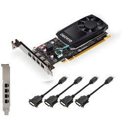 Placa video PNY NVIDIA Quadro P1000V2, 4GB, GDDR5, 128 bit, DVI adapter
