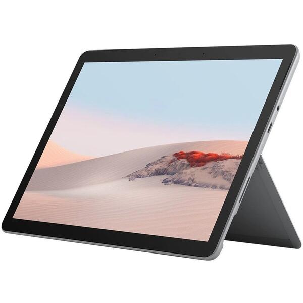 Tableta Microsoft Surface Go 2, 10.5 inch, 128GB, 8GB RAM, Procesor Intel Pentium Gold 4425Y, Intel UHD Graphics 615, Windows 10 Home, Wi-Fi, Platinum