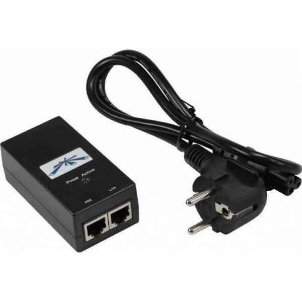 PoE Injector Ubiquiti PoE-48-24W-G Passive PoE Adaptor EU Gigabit Ethernet 48V 0.5A 24W