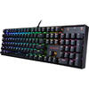 Tastatura gaming mecanica Redragon Mitra, iluminare RGB, switch blue