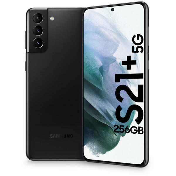 Telefon mobil Samsung Galaxy S21 Plus G996 256GB Dual SIM 5G Phantom Black