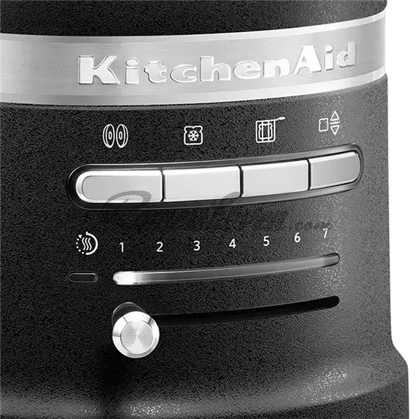 Prajitor paine KITCHENAID Artisan 5KMT2204EBK, 2 felii, 1250W, negru mat-argintiu