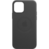 Husa de protectie Apple Leather Case MagSafe pentru iPhone 12 mini, Negru