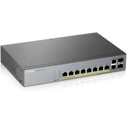 Zyxel GS1350-12HP-EU0101F, Gestionate, L2, Gigabit Ethernet (10/100/1000), Power over Ethernet (PoE) Suport
