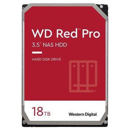 Western Digital HDD WD Red Pro 18TB, 7200RPM, 512MB cache, SATA-III