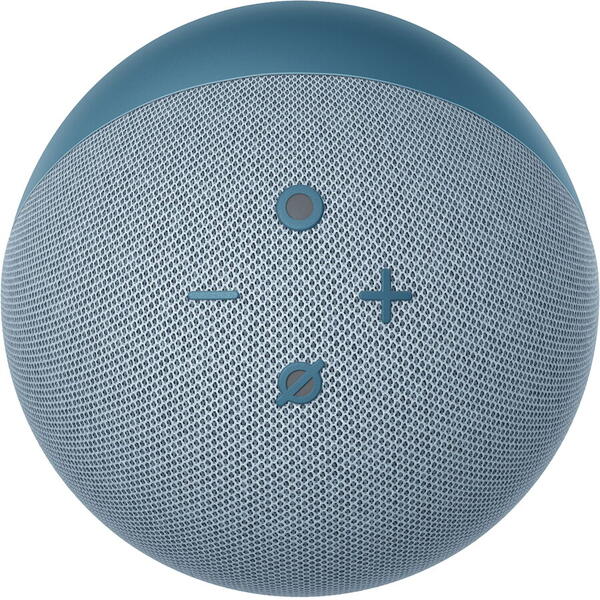 Amazon Boxa Portabila Echo Dot 4 Cu Ceas si Asistent Personal Alexa Twilight Blue Albastru