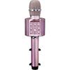Microfon Karaoke Lenco BMC-090PK Bluetooth USB Roz