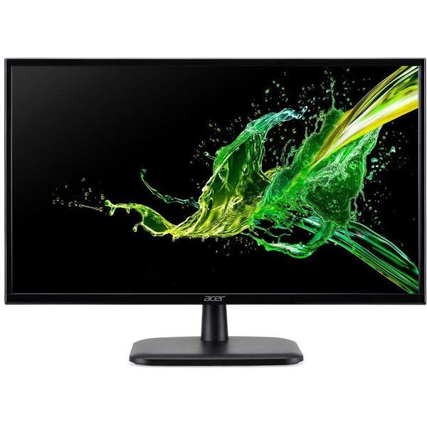 Monitor IPS LED Acer 23.8" EK240YAbi, Full HD, VGA, HDMI, 75 Hz, 5 ms (Negru)