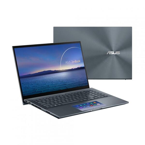 Ultrabook ASUS 15.6'' ZenBook Pro 15 UX535LH, FHD, Procesor Intel® Core™ i5-10300H (8M Cache, up to 4.50 GHz), 8GB DDR4, 1TB HDD + 512GB SSD, GeForce GTX 1650 4GB, Win 10 Home, Pine Grey