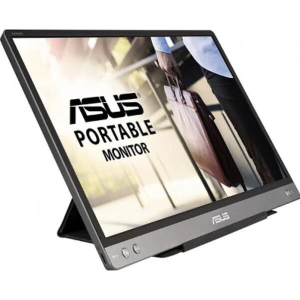 Monitor portabil Asus ZenScreen 14inch Full HD IPS Flicker Free, MB14AC, Gri