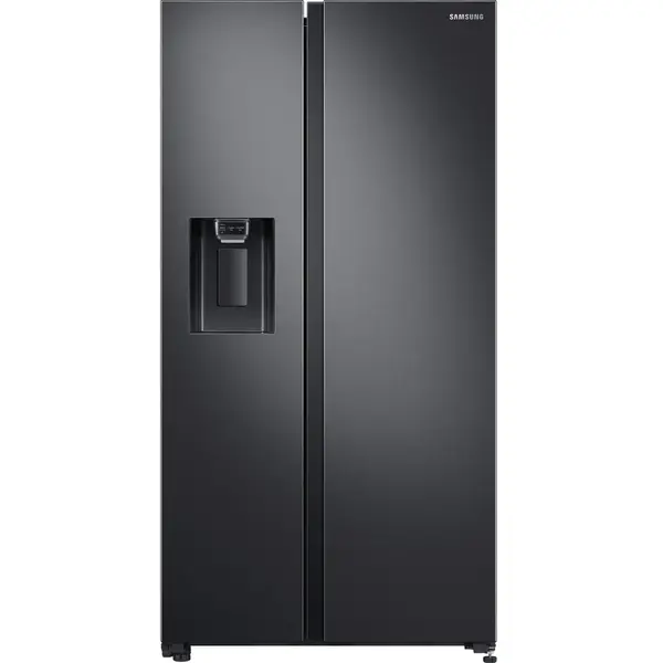 Side By Side Samsung RS64R5302B4, 617 l, Clasa F, Full No Frost, All around cooling, Tehnologie Space Max, Non-Plumbing, Dozator apa, Antracit