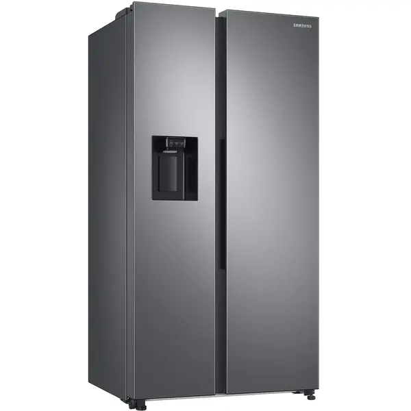 Frigider Side By Side Samsung RS68A8522S9/EF, 609 l, Clasa D, Full No Frost, Twin Cooling Plus, Conversie Smart 5 in 1, Non-Plumbing, SpaceMax, Compresor Digital Inverter, Dozator apa, Inox
