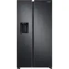 Side By Side Samsung RS68A8820B1, 609 l, Clasa F, Full No Frost, Twin Cooling Plus, Conversie Smart 5 in 1, Twin Cooling, SpaceMax, Compresor Digital Inverter, Dozator apa, Antracit