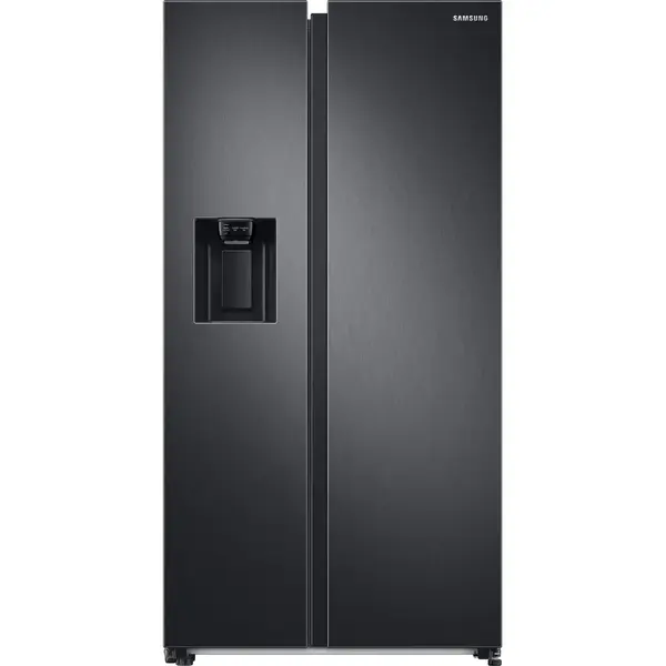 Side By Side Samsung RS68A8820B1, 609 l, Clasa F, Full No Frost, Twin Cooling Plus, Conversie Smart 5 in 1, Twin Cooling, SpaceMax, Compresor Digital Inverter, Dozator apa, Antracit