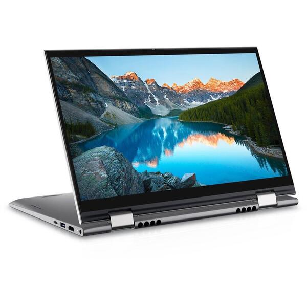 Laptop Dell Inspiron 5410 2-in-1 14 inch FHD Touch Intel Core i7-1165G7 16GB DDR4 512GB SSD nVidia GeForce MX350 2GB FPR Windows 10 Pro 3Yr CIS Platinum Silver