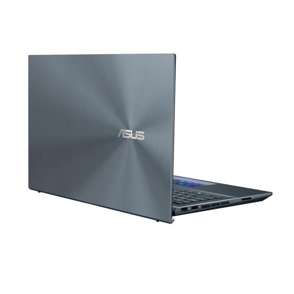 Ultrabook ASUS 15.6'' ZenBook Pro 15 UX535LI, UHD OLED Touch, Procesor Intel® Core™ i7-10870H (16M Cache, up to 5.00 GHz), 16GB DDR4, 1TB SSD, GeForce GTX 1650 Ti 4GB, Win 10 Pro, Pine Grey