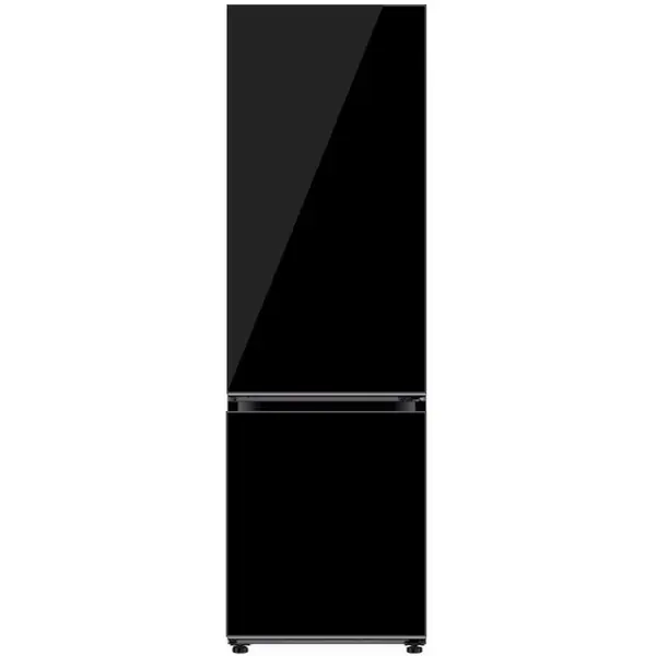 Combina frigorifica Samsung RB34A7B5E22/EF, Bespoke, 344l, No Frost, Metal Cooling, Optimal & Humidity Fresh+, Digital Inverter, Clasa E, H 185 cm, Sticla neagra