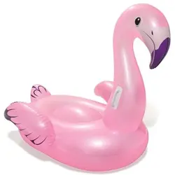 Saltea gonflabila pentru copii, model flamingo, roz, 127x127 cm, Bestway