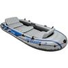 Set barca gonflabila / pneumatica Intex Excursion 5, pentru 5 persoane, 366 x 168 x 43 cm, vasle, pompa manuala