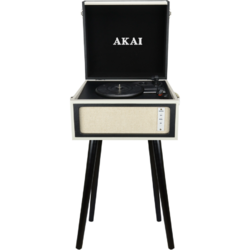 Pick-up AKAI ATT-100BT, stereo, difuzoare incorporate, Bluetooth, RCA, USB, SD Card, Negru